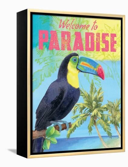 Island Time Tucan II Bright-Beth Grove-Framed Stretched Canvas