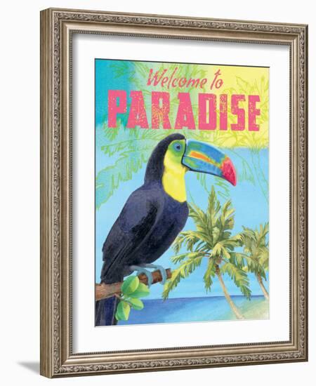 Island Time Tucan II Bright-Beth Grove-Framed Art Print