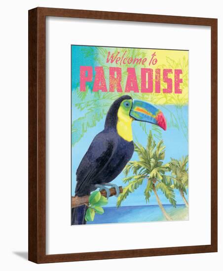 Island Time Tucan II Bright-Beth Grove-Framed Art Print