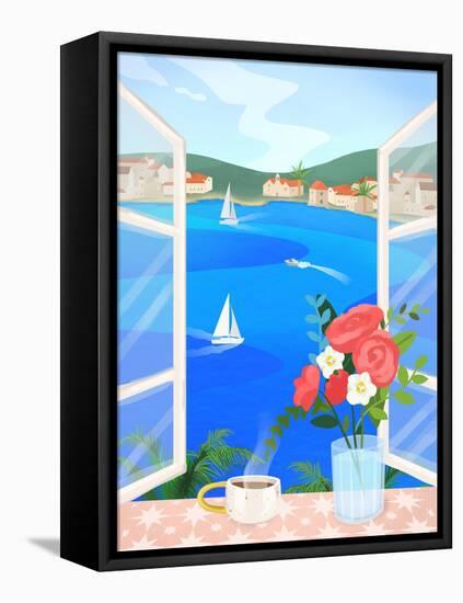 Island View-Petra Lizde-Framed Premier Image Canvas