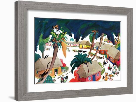 Island Village - Jack & Jill-Katherine Millhous-Framed Giclee Print