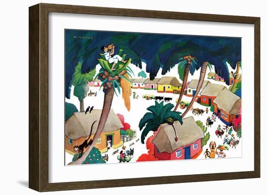 Island Village - Jack & Jill-Katherine Millhous-Framed Giclee Print