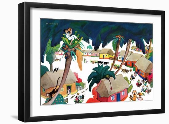 Island Village - Jack & Jill-Katherine Millhous-Framed Giclee Print