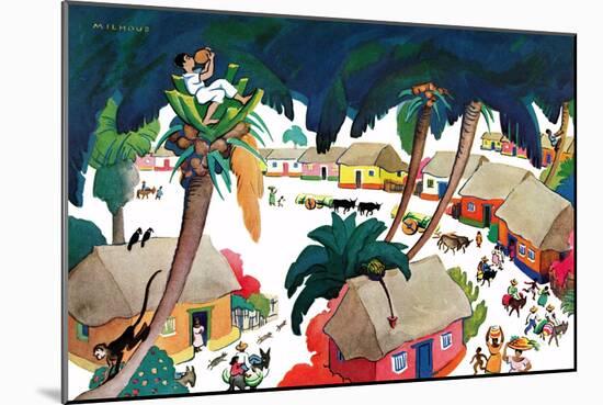 Island Village - Jack & Jill-Katherine Millhous-Mounted Giclee Print