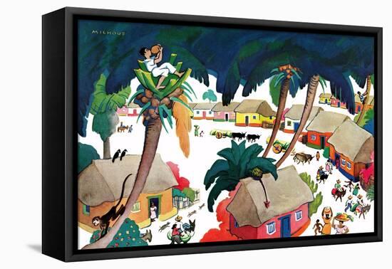 Island Village - Jack & Jill-Katherine Millhous-Framed Premier Image Canvas