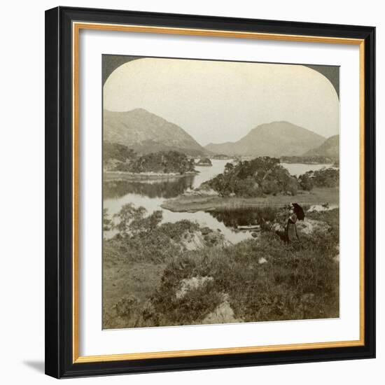 Islands and Upper Lake, Killarney, Ireland-Underwood & Underwood-Framed Photographic Print