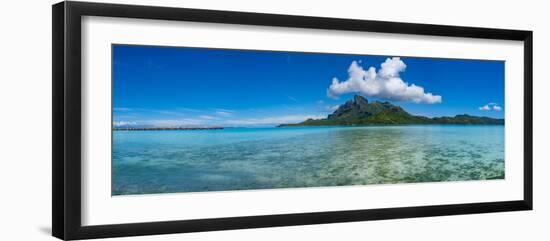 Islands in the Pacific Ocean, Bora Bora, Tahiti, French Polynesia-Panoramic Images-Framed Photographic Print