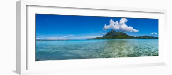 Islands in the Pacific Ocean, Bora Bora, Tahiti, French Polynesia-Panoramic Images-Framed Photographic Print