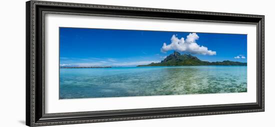 Islands in the Pacific Ocean, Bora Bora, Tahiti, French Polynesia-Panoramic Images-Framed Photographic Print