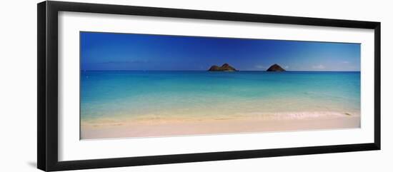 Islands in the Pacific Ocean, Lanikai Beach, Mokulua Islands, Oahu, Hawaii, USA-null-Framed Photographic Print