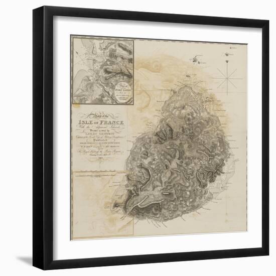 Isle Of France-Geoffroy Lislet-Framed Giclee Print