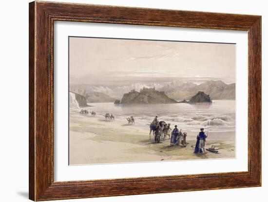 Isle of Graie, Gulf of Akabah, Arabia Petraea, 1839, Plate 108, Vol.III-David Roberts-Framed Giclee Print