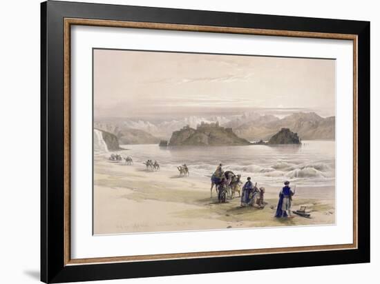 Isle of Graie, Gulf of Akabah, Arabia Petraea, 1839, Plate 108, Vol.III-David Roberts-Framed Giclee Print