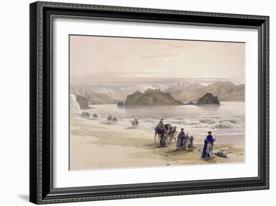 Isle of Graie, Gulf of Akabah, Arabia Petraea, 1839, Plate 108, Vol.III-David Roberts-Framed Giclee Print