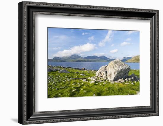 Isle of Harris, the Coast Near Luskentyre. Scotland in July-Martin Zwick-Framed Photographic Print