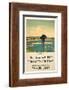 Isle of Man for Happy Holidays, LMS, c.1923-1947-Norman Wilkinson-Framed Art Print