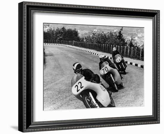 Isle of Man Senior Tt Race, 1958-null-Framed Photographic Print