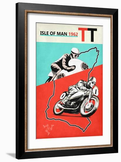 Isle Of Man TT 1962-Mark Rogan-Framed Art Print