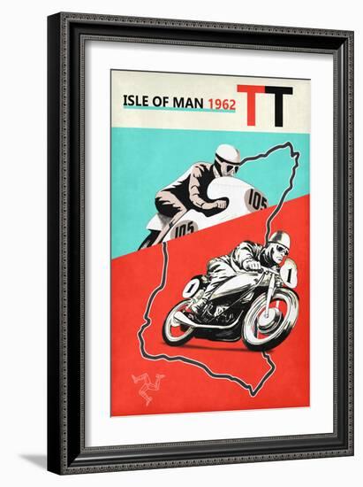 Isle Of Man TT 1962-Mark Rogan-Framed Art Print