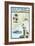 Isle of Palms, South Carolina - Nautical Chart-Lantern Press-Framed Art Print