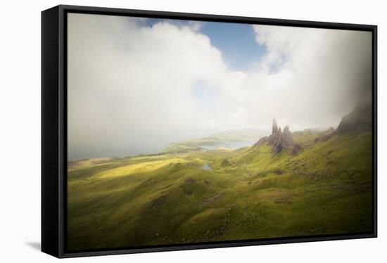 Isle Of Skye Old Man Of Storr In Scotland-Philippe Manguin-Framed Stretched Canvas