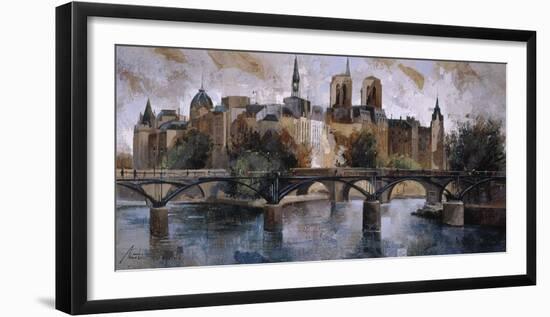 Isle St. Louis Paris-Marti Bofarull-Framed Giclee Print