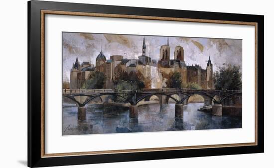 Isle St. Louis Paris-Marti Bofarull-Framed Giclee Print