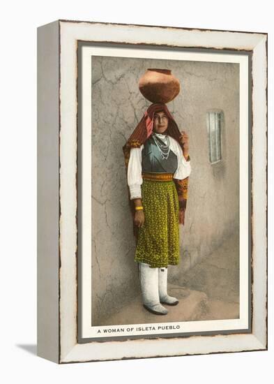 Isleta Pueblo Woman, New Mexico-null-Framed Stretched Canvas