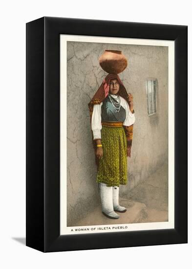 Isleta Pueblo Woman, New Mexico-null-Framed Stretched Canvas
