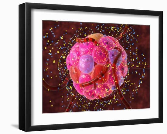 Islets of Langerhans Cells, Artwork-David Mack-Framed Photographic Print