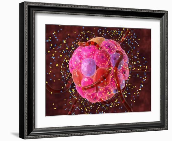 Islets of Langerhans Cells, Artwork-David Mack-Framed Photographic Print