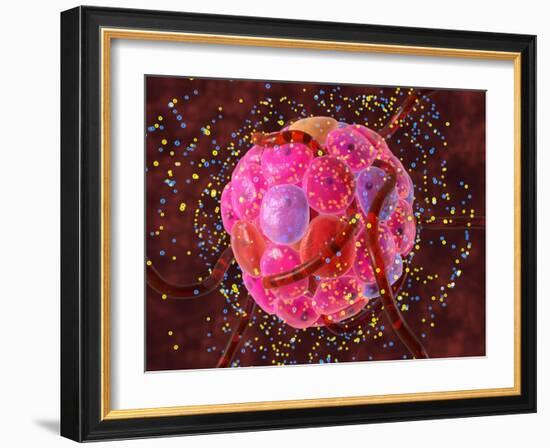 Islets of Langerhans Cells, Artwork-David Mack-Framed Photographic Print