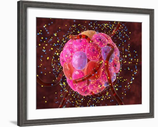 Islets of Langerhans Cells, Artwork-David Mack-Framed Photographic Print