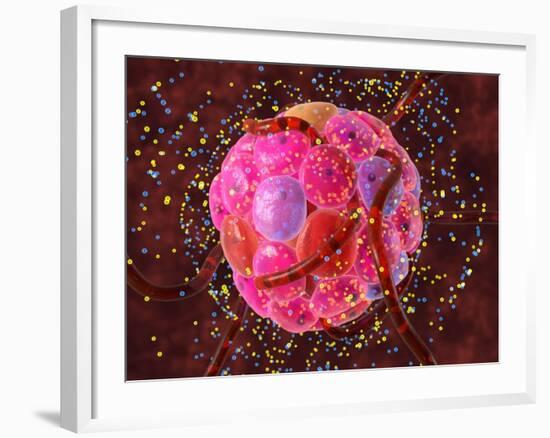 Islets of Langerhans Cells, Artwork-David Mack-Framed Photographic Print