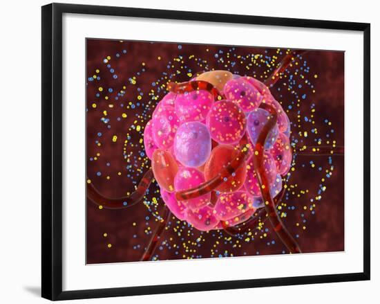 Islets of Langerhans Cells, Artwork-David Mack-Framed Photographic Print