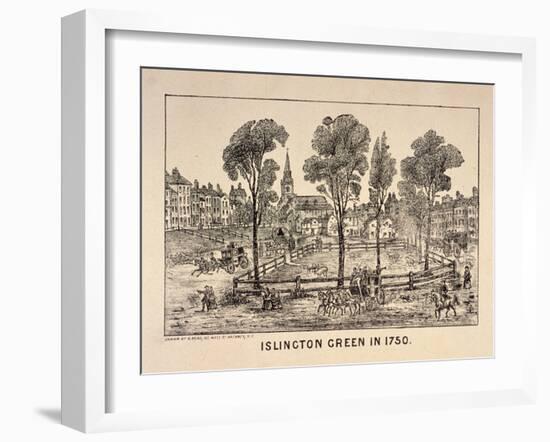 Islington Green, London, 1750-C Read-Framed Giclee Print