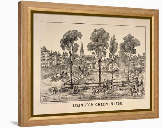 Islington Green, London, 1750-C Read-Framed Premier Image Canvas