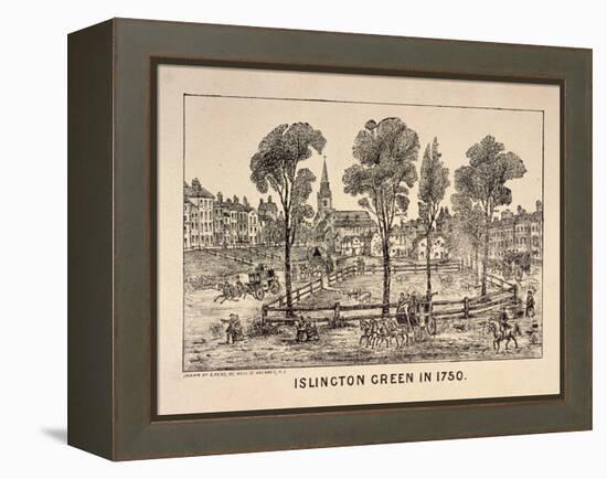 Islington Green, London, 1750-C Read-Framed Premier Image Canvas