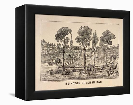 Islington Green, London, 1750-C Read-Framed Premier Image Canvas