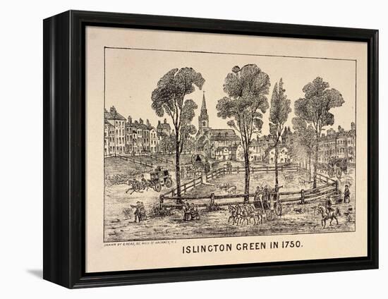 Islington Green, London, 1750-C Read-Framed Premier Image Canvas