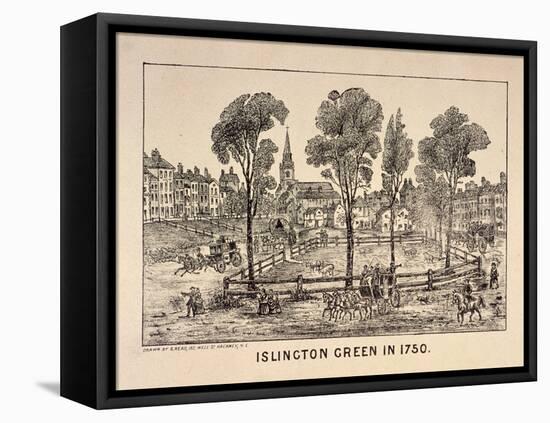 Islington Green, London, 1750-C Read-Framed Premier Image Canvas