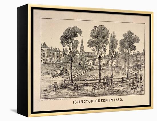 Islington Green, London, 1750-C Read-Framed Premier Image Canvas