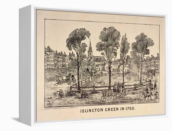 Islington Green, London, 1750-C Read-Framed Premier Image Canvas