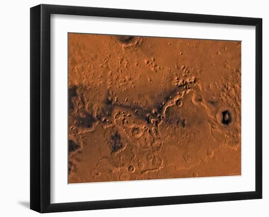 Ismenius Lacus Region of Mars-Stocktrek Images-Framed Photographic Print