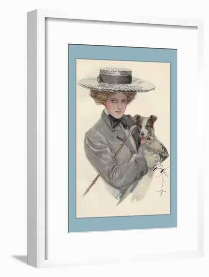 Isn't He Sweet?-Harrison Fisher-Framed Art Print