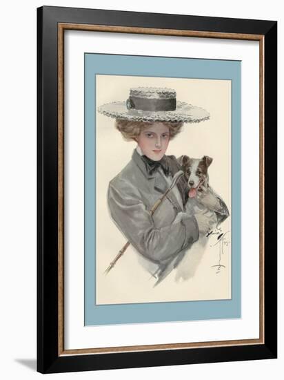 Isn't He Sweet?-Harrison Fisher-Framed Art Print