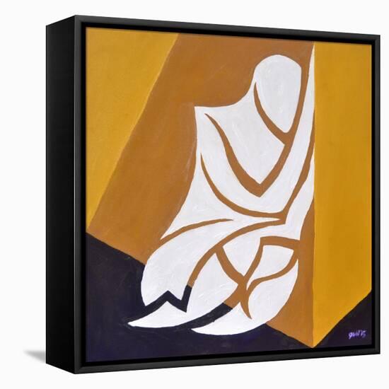 (isn't this where....) Study for Figure Against The Wall-Guilherme Pontes-Framed Premier Image Canvas