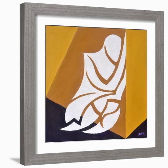 (isn't this where....) Study for Figure Against The Wall-Guilherme Pontes-Framed Giclee Print