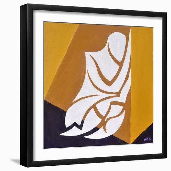 (isn't this where....) Study for Figure Against The Wall-Guilherme Pontes-Framed Giclee Print