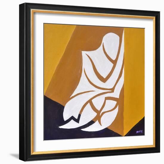 (isn't this where....) Study for Figure Against The Wall-Guilherme Pontes-Framed Giclee Print
